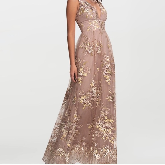 Azazie romantic dusty pink dress - Picture 2 of 4